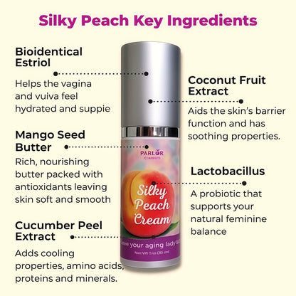 Silky Peach Cream By Parlor Games, Intimate Care For Women